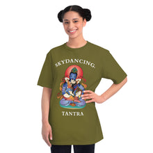 Load image into Gallery viewer, SkyDancing Tantra Large Logo Organic Unisex Classic T-Shirt (Dark Colors)