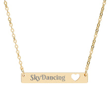 Load image into Gallery viewer, Cutout Heart Bar Necklace