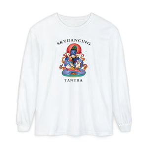 -Unisex Garment-dyed Long Sleeve T-Shirt (Light Colors)