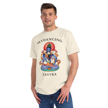 Load image into Gallery viewer, -SKYDANCING LARGE LOGO Organic Unisex Classic T-Shirt (Natural &amp; White Colors)