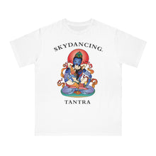 Load image into Gallery viewer, -SKYDANCING LARGE LOGO Organic Unisex Classic T-Shirt (Natural &amp; White Colors)
