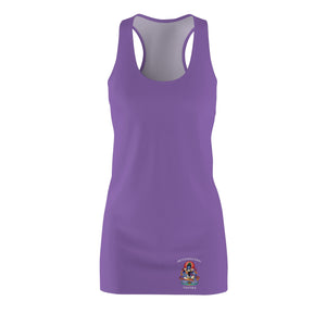 -DO NOT SELL: SARA DIDN'T LIKE FABRIC Women's Cut & Sew Racerback Dress (Small Logo)