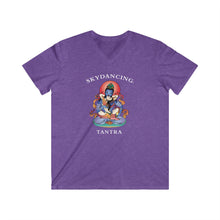 Load image into Gallery viewer, SkyDancing Tantra Unisex Fitted V-Neck Short Sleeve Tee (Dark Colors)