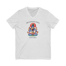 Load image into Gallery viewer, SkyDancing Tantra Unisex V-Neck Tee (Light Colors)