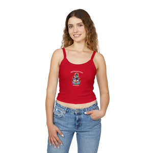SkyDancing Logo Women's Spaghetti Strap Tank Top (Red)