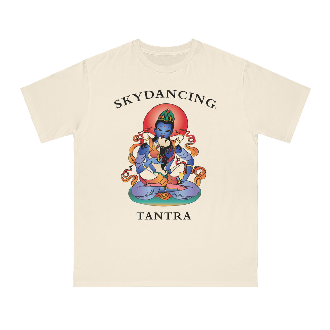-SKYDANCING LARGE LOGO Organic Unisex Classic T-Shirt (Natural & White Colors)
