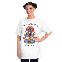 Load image into Gallery viewer, -SKYDANCING LARGE LOGO Organic Unisex Classic T-Shirt (Natural &amp; White Colors)