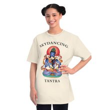 Load image into Gallery viewer, -SKYDANCING LARGE LOGO Organic Unisex Classic T-Shirt (Natural &amp; White Colors)