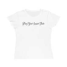 Load image into Gallery viewer, PLAY YOUR INNER FLUTE--Organic Women's Lover T-Shirt (White Color)