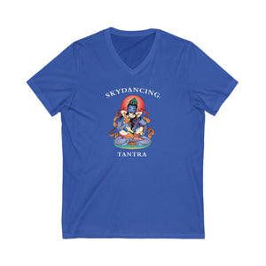 -SkyDancing Unisex V-Neck Tee (Dark Colors)