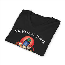 Load image into Gallery viewer, SkyDancing Tantra Unisex Jersey Short Sleeve V-Neck Tee (Dark Colors)