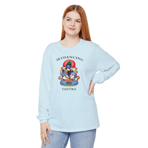 -Unisex Garment-dyed Long Sleeve T-Shirt (Light Colors)