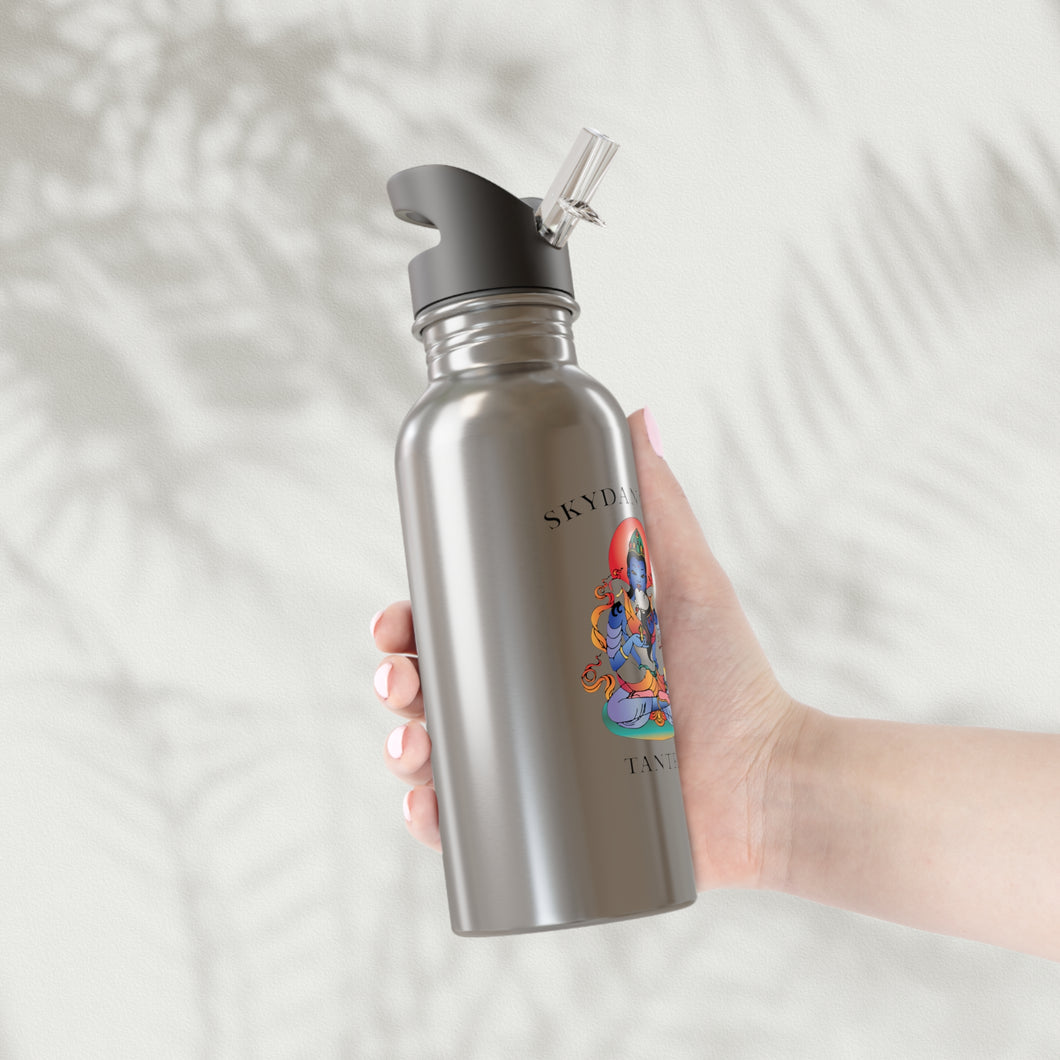 -Stainless Steel Water Bottle With Straw, 20oz