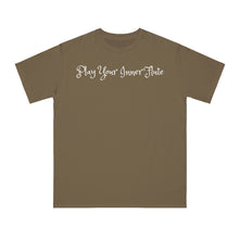 Load image into Gallery viewer, PLAY YOUR INNER FLUTE--Organic Unisex Classic T-Shirt (Dark Colors)