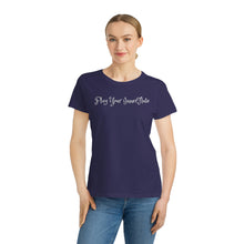 Load image into Gallery viewer, PLAY YOUR INNER FLUTE--Organic Women&#39;s Lover T-Shirt (Dark Colors)