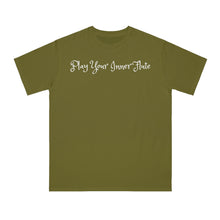 Load image into Gallery viewer, PLAY YOUR INNER FLUTE--Organic Unisex Classic T-Shirt (Dark Colors)