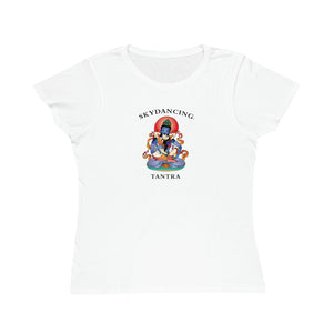 SKYDANCING LOGO Organic Women's Lover T-Shirt (White Color)