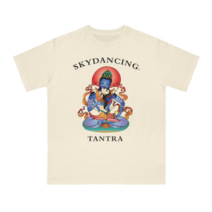 SKYDANCING LARGE LOGO Organic Unisex Classic T-Shirt (Natural & White Colors)