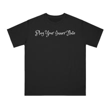 Load image into Gallery viewer, PLAY YOUR INNER FLUTE--Organic Unisex Classic T-Shirt (Dark Colors)