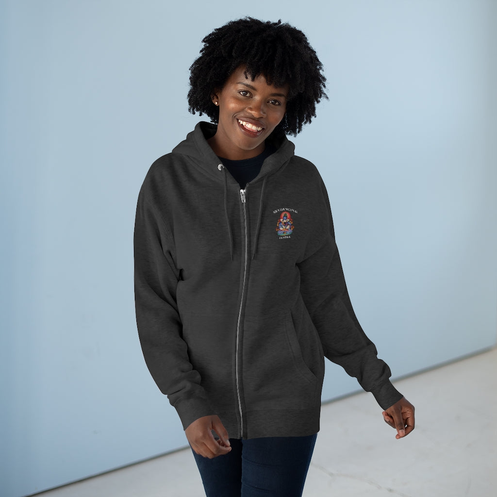 Unisex Premium Full Zippered Hoodie (Small Logo)