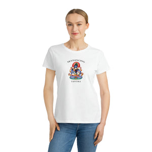 SKYDANCING LOGO Organic Women's Lover T-Shirt (White Color)